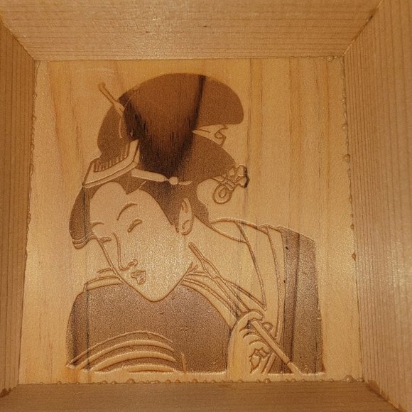 Vintage Wooden Japanese Masu Sake Cups (set of two) Kotobuki - Picture 6 of 9